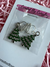Load image into Gallery viewer, Gem Christmas Tree Clip On Earrings
