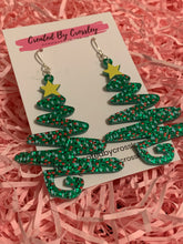 Load image into Gallery viewer, Large Christmas Tree Charm Earrings
