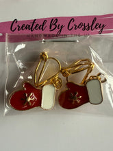 Load image into Gallery viewer, Christmas Mittens Clip On Earrings
