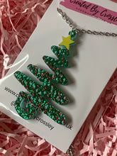 Load image into Gallery viewer, Large Christmas Tree Charm Necklace
