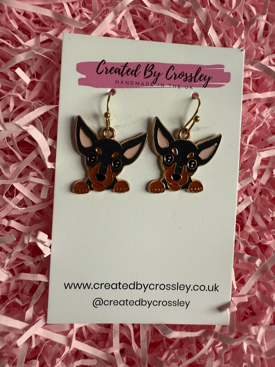 Dog Charm Earrings
