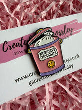 Load image into Gallery viewer, Negative Thoughts Bin Pin Badge
