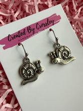 Load image into Gallery viewer, Snail Charm Earrings
