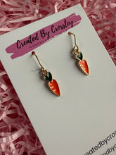 Load image into Gallery viewer, Heart Carrot Charm Earrings
