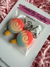 Load image into Gallery viewer, Colour Fade Lolly Clip On Earrings
