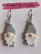 Load image into Gallery viewer, Grey Gonk Clay Earrings
