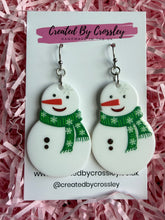 Load image into Gallery viewer, Snowman Charm Earrings
