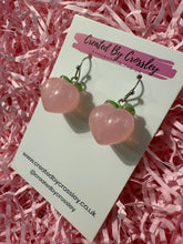 Load image into Gallery viewer, Pink Peach Charm Earrings
