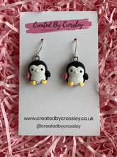 Load image into Gallery viewer, Penguin Charm Earrings
