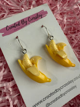Load image into Gallery viewer, Banana Charm Earrings
