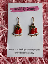 Load image into Gallery viewer, Christmas Bell Charm Earrings
