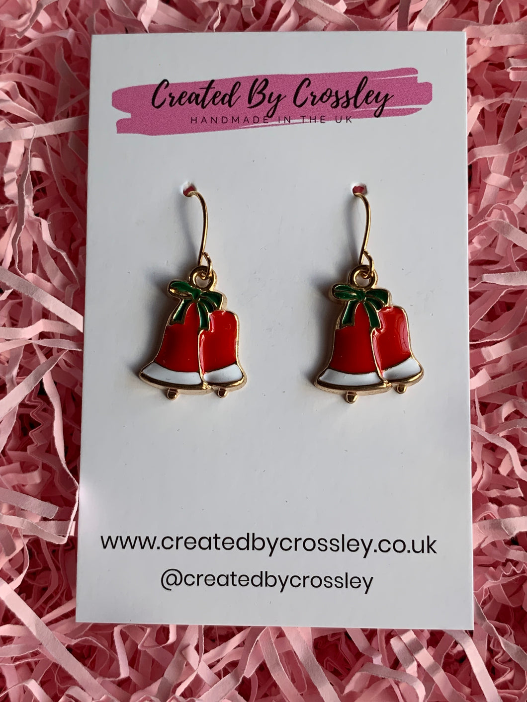 Christmas Bell Charm Earrings