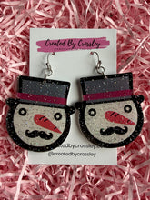 Load image into Gallery viewer, Large Snowman Charm Earrings
