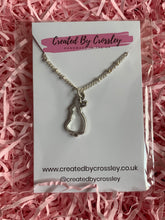 Load image into Gallery viewer, Rabbit Outline Charm Necklace
