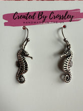 Load image into Gallery viewer, Seahorse Charm Earrings
