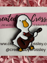 Load image into Gallery viewer, Guitar Duck Pin Badge
