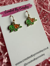 Load image into Gallery viewer, Turtle Charm Earrings
