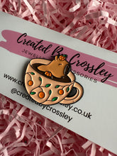 Load image into Gallery viewer, Teacup Capybara Pin Badge
