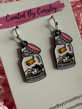 Load image into Gallery viewer, Cat Jar Charm Earrings
