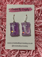 Load image into Gallery viewer, Purple Sweets Charm Earrings
