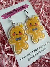 Load image into Gallery viewer, Gingerbread Man Charm Earrings
