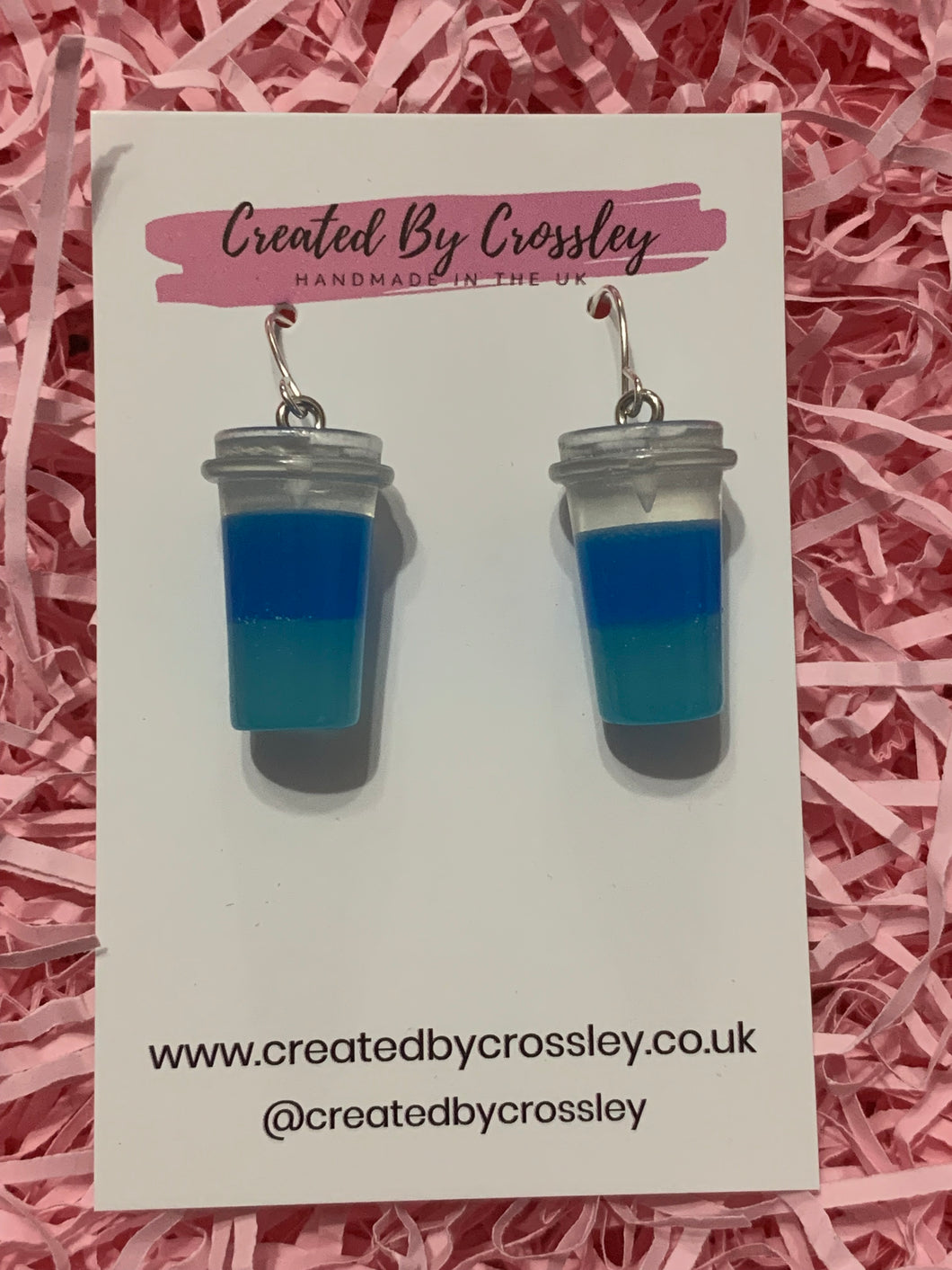 Two Tone Fruit Drink Charm Earrings