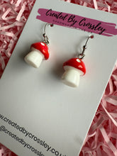 Load image into Gallery viewer, Mushroom Charm Earrings
