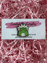 Load image into Gallery viewer, Flower Frog Pin Badge

