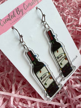 Load image into Gallery viewer, Christmas Wine Bottle Charm Earrings
