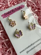 Load image into Gallery viewer, Flower Butterfly Earring Duo
