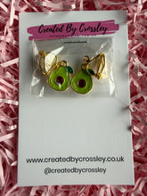 Load image into Gallery viewer, Avocado Clip On Earrings
