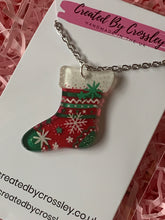 Load image into Gallery viewer, Christmas Stocking Charm Necklace
