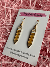 Load image into Gallery viewer, Pencil Charm Earrings
