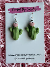 Load image into Gallery viewer, Cactus Charm Earrings
