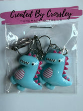 Load image into Gallery viewer, Dinosaur Clip On Earrings

