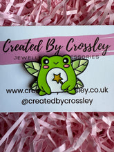 Load image into Gallery viewer, Fairy Frog Pin Badge
