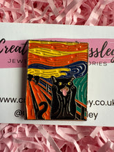 Load image into Gallery viewer, Cat Painting Pin Badge
