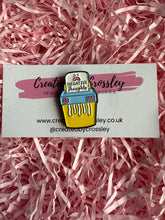 Load image into Gallery viewer, “Negative Thoughts” Shredder Pin Badge
