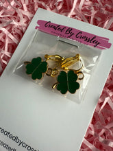 Load image into Gallery viewer, Four Leaf Clover Clip On Earrings
