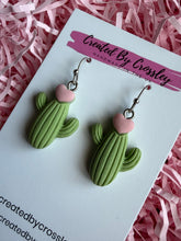 Load image into Gallery viewer, Cactus Charm Earrings
