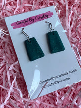 Load image into Gallery viewer, Green Clay Earrings
