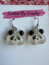 Load image into Gallery viewer, Panda Bear Charm Earrings
