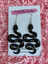 Load image into Gallery viewer, Large Snake Charm Earrings
