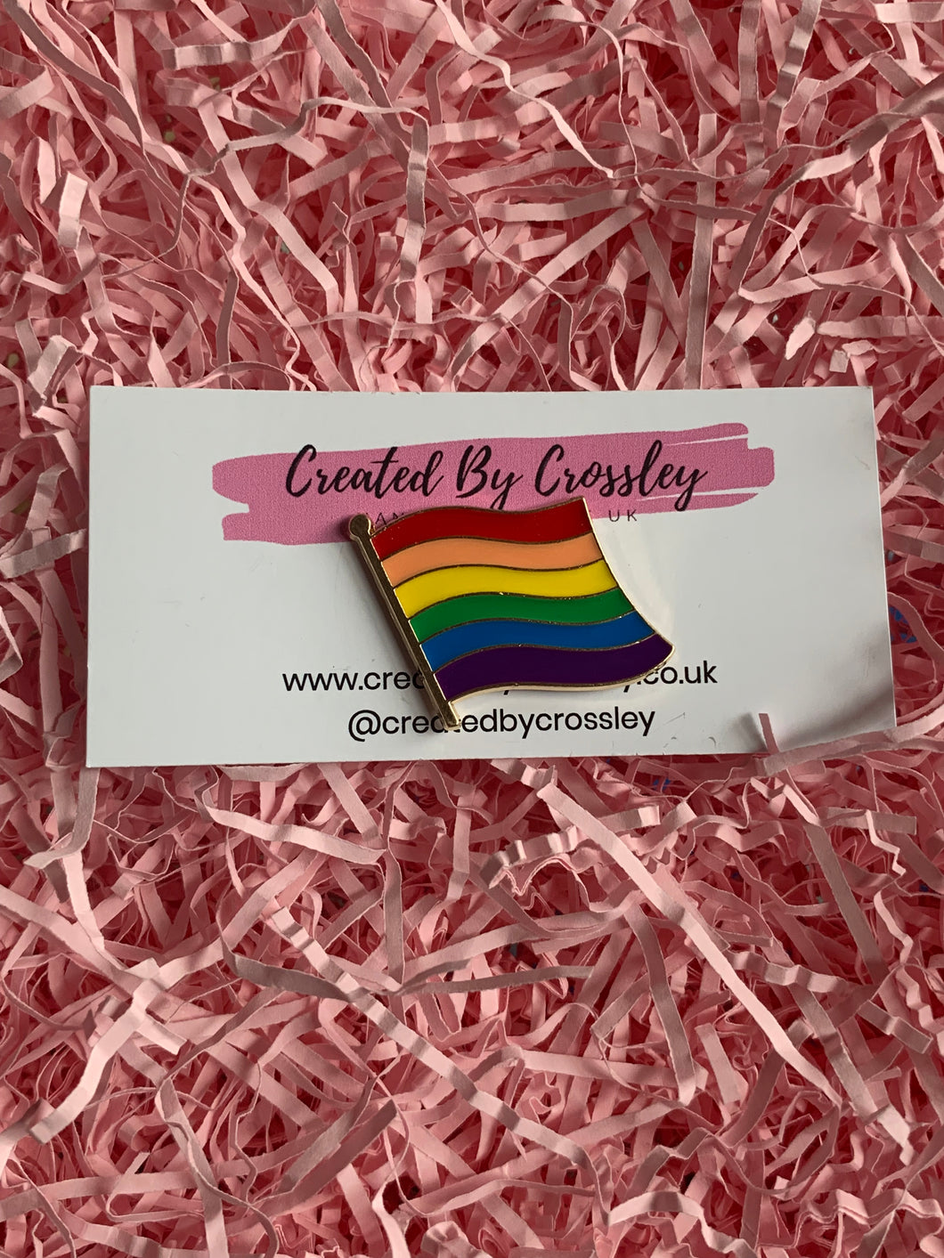 Rainbow Flag Pin Badge