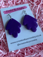 Load image into Gallery viewer, Purple Clay Earrings
