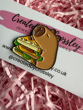 Load image into Gallery viewer, Sandwich Capybara Pin Badge
