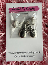 Load image into Gallery viewer, Snowman Clip On Earrings
