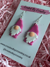 Load image into Gallery viewer, Pink Gonk Clay Earrings
