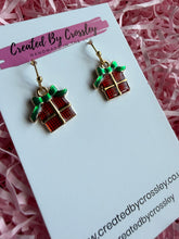 Load image into Gallery viewer, Christmas Present Charm Earrings
