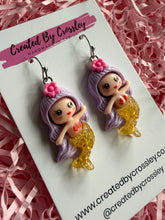 Load image into Gallery viewer, Mermaid Charm Earrings
